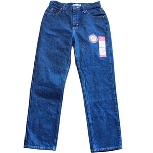 New With Tags Lee Riders Womens Relaxed Size 6m Denim Blue Jeans